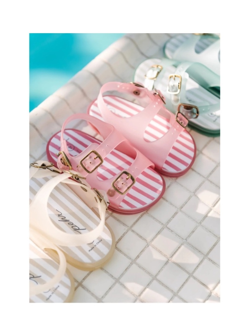 Pehr Pink Kids (Toddler) Splash Sandals